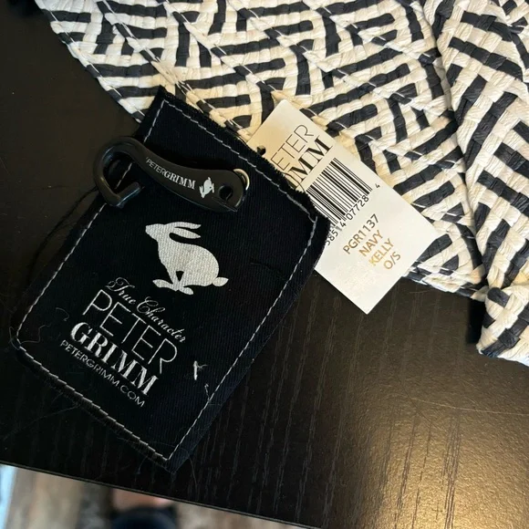 Peter Grimm Wide Brim Navy Kelly Floppy Sunhat New with Tags - Picture 6 of 14